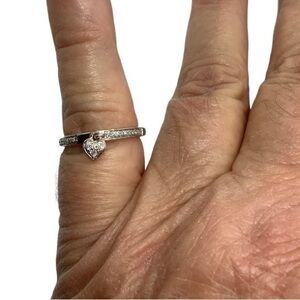 JWBR sterling silver 10k gold Diamond charm ring